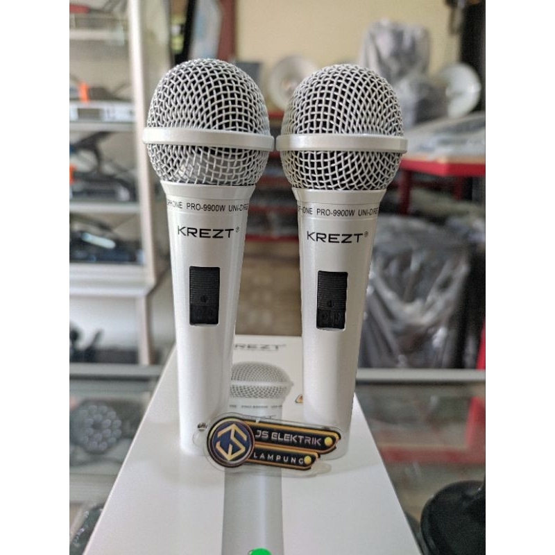 Mic kabel KREZT PRO - 9900 WHITE/ mic kabel merk krezt pro9900