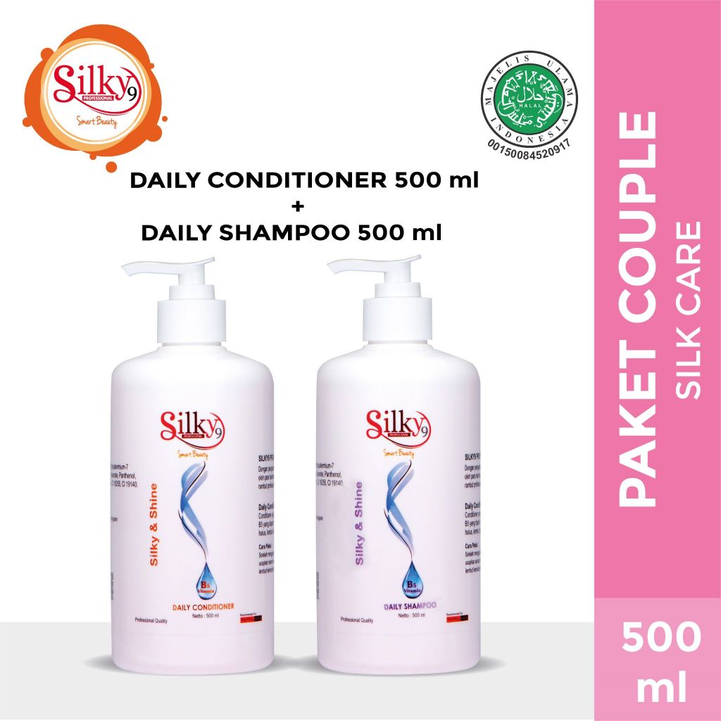 Silky9 Pro Daily Shampoo 500ml + Daily Conditioner 500ml