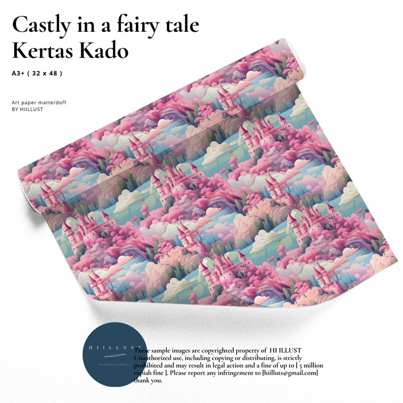 

H I I L L U S T || Castly in a fairy tale kertas kado (H054)