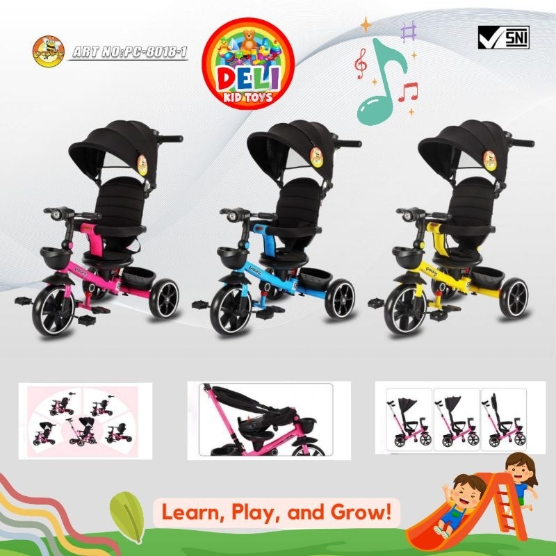 PACIFIC JR TRICYCLE PC- 8018-1 Sepeda stroller Anak
