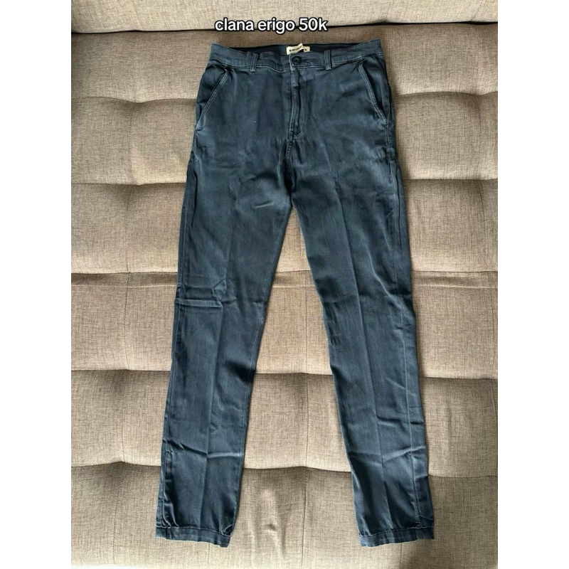 [Tadinya Punyaku] Celana Jeans Pria Erigo Hitam Preloved