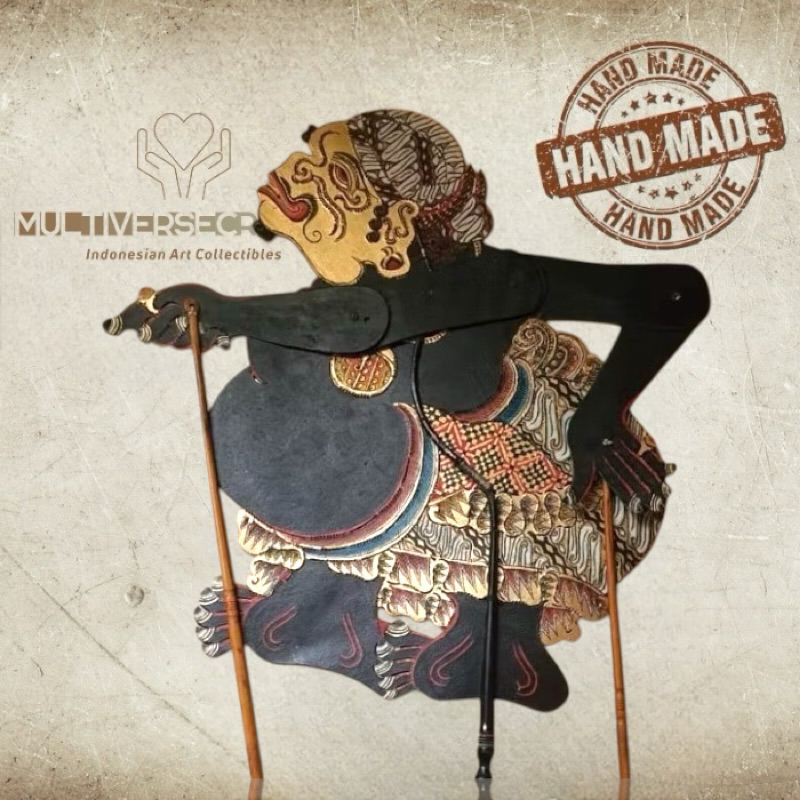 MULTIVERSECRAFTID Wayang Alusan WAYANG KULIT PUNAKAWAN CUSTOM Bahan Premium Kulit Asli Ukuran Pentas