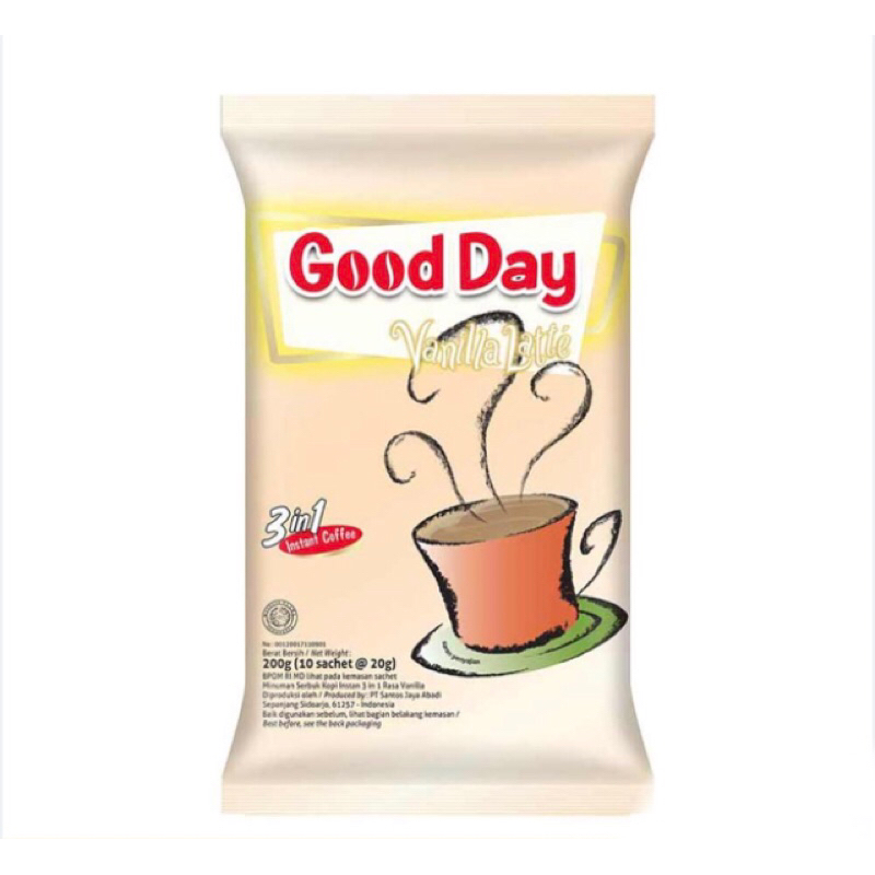 

(Misha) Good Day Kopi Instant 3 In 1 Vanilla Latte 10X20g