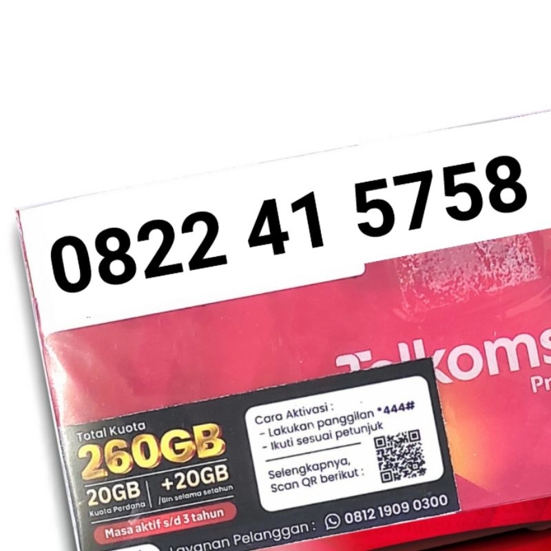 5758 Kartu Perdana Telkomsel Prabayar 10 Digit Angka, Telkomsel 10 Digit, simPATI 10 Digit Nomor Can