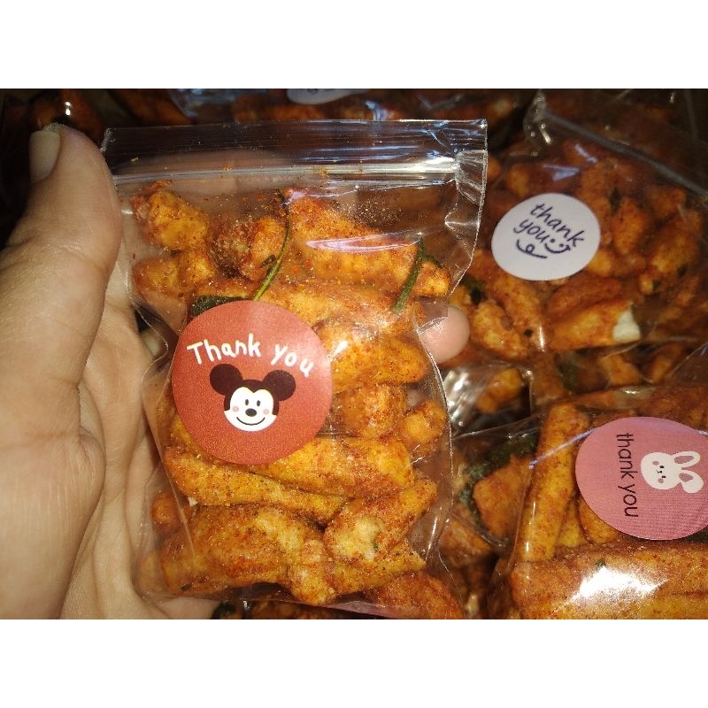 

Basreng Stick Daun Jeruk kemasan mini (cocok mengisi jajanan warung)