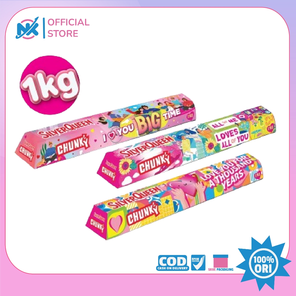 Silverqueen ChunkyBar 1kg Edisi Valentine