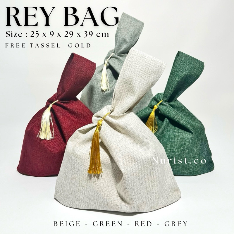 

READY Tas Hampers Natal Lebaran Idul Fitri Imlek / Japanese Knotted Bag / Tas Hampers Goodie Bag Premium