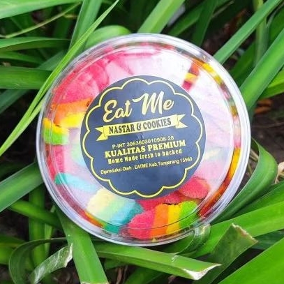 

Kue Kering Lidah Kucing Rainbow Toples 250gr | Kue Lebaran