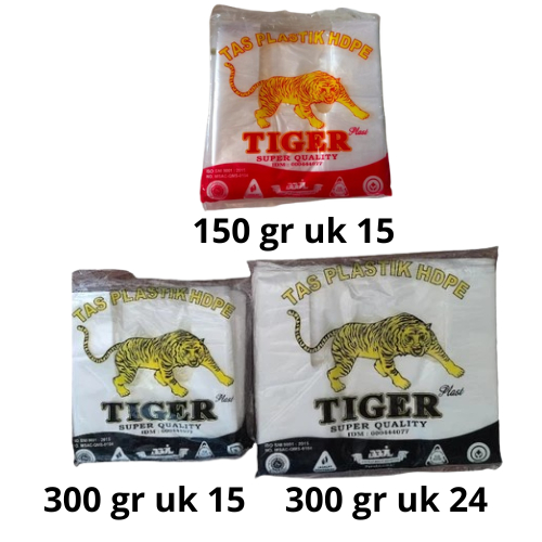 Kantong plastik Kresek bening HD tiger