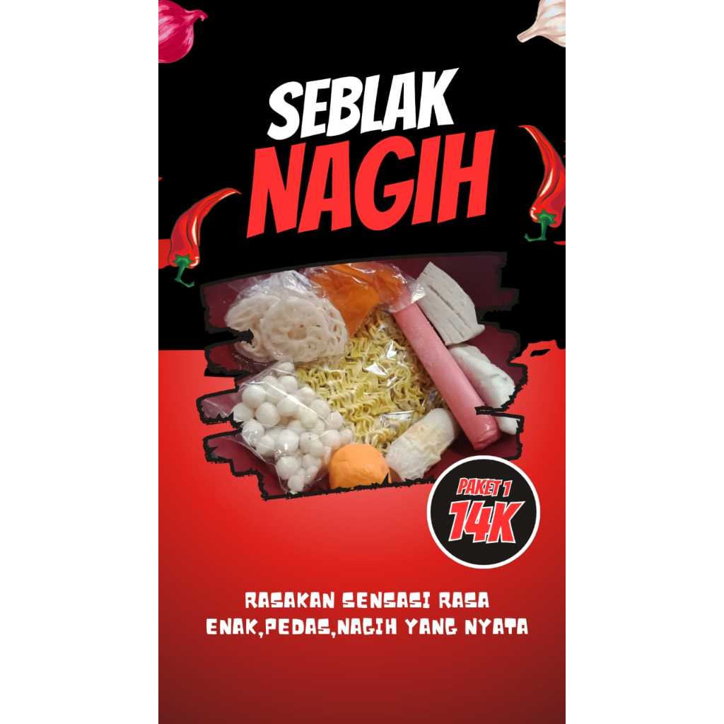 

Seblak instan komplit paket 1