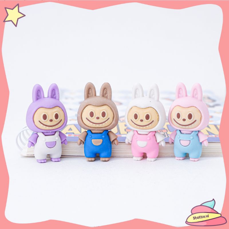 

Penghapus 3D Miniatur Labubu Baju ER-1757 Eraser Unik Hapusan Setip Hapusan Pensil Stip