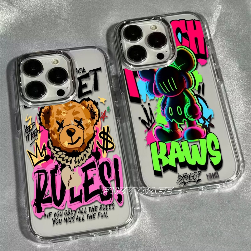 Soft Case Model Bear Untuk VIVO V40 lite Y28 4G Y17S Y20 Y12S Y20S Y12 Y17 Y91C Y1S Y35 Y36 Y01 Y02 