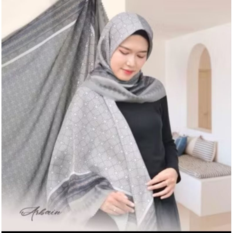 Hijab Jumbo l Kerudung Segi Empat l Jilbab Syar'i 140x140  Motif