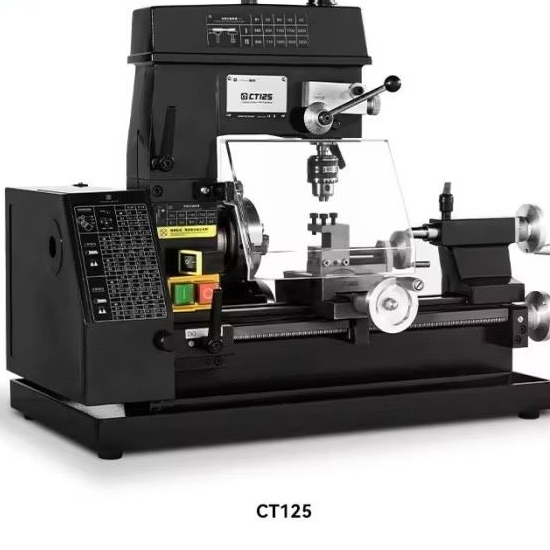 Mesin Bubut Milling Drilling Mini Bor Machine Lathe Multifunction 220V