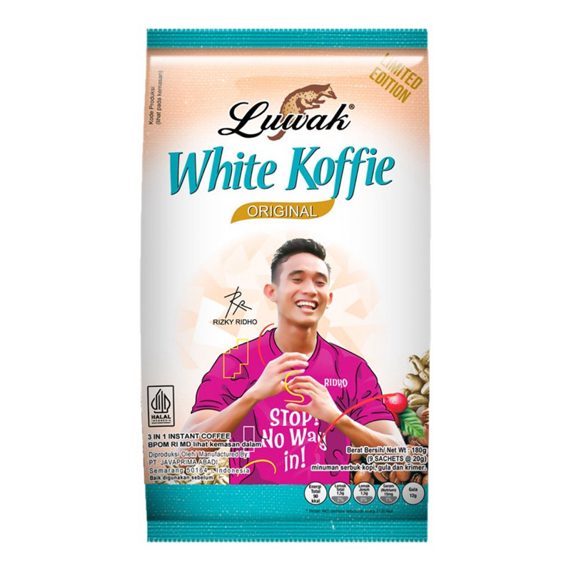 

- Luwak White Koffie Original 9 + 1 x 20 g