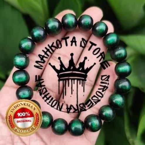 gelang tasbih akar bahar hijau asli 100% original