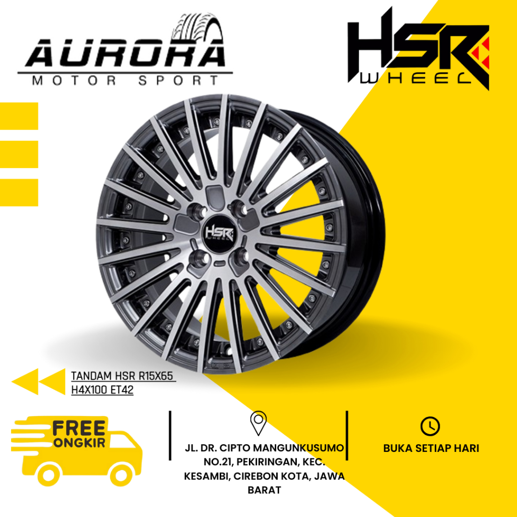 Velg Original HSR Ring 15 Mobil Avanza,Xenia,Brio,Livina - Toko Velg Cirebon