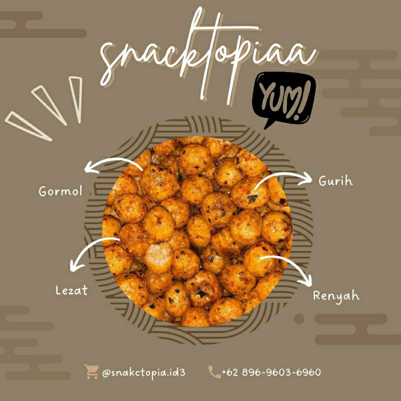 

Makanan kering goreng cimol yummy