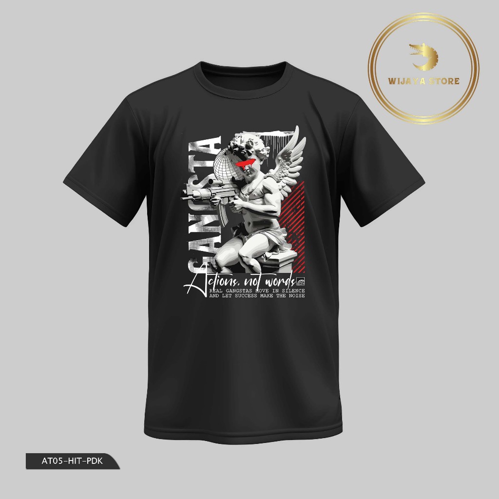 Kaos Distro Indie Gangsta (Best Seller) AT05