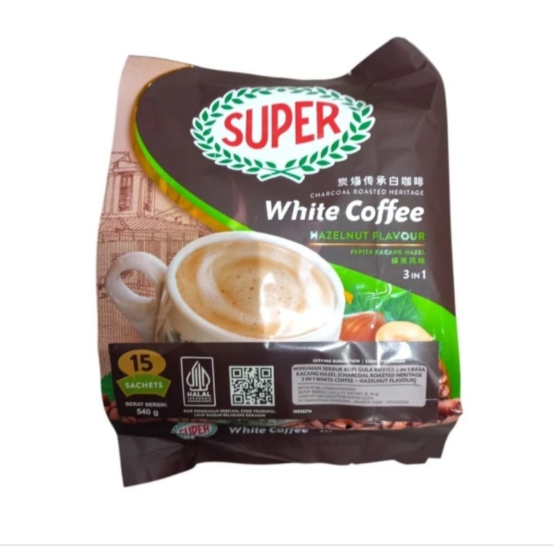 

Super White Coffee Hazelnut 600 Gr (Isi 15 Sachet)