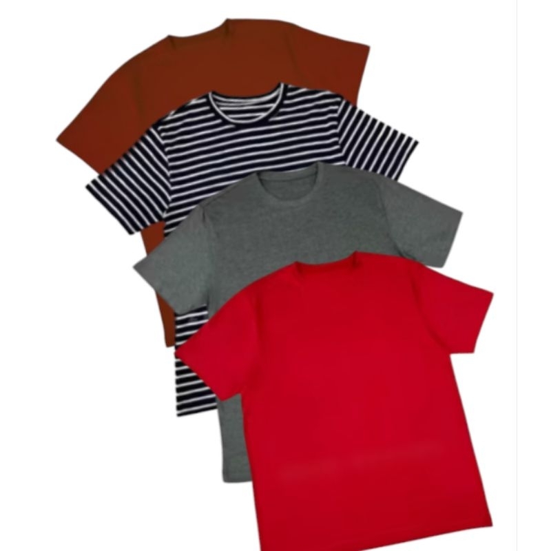 MJ T-shirt unisex kaos polos lengan pendek, kaos polos pria wanita