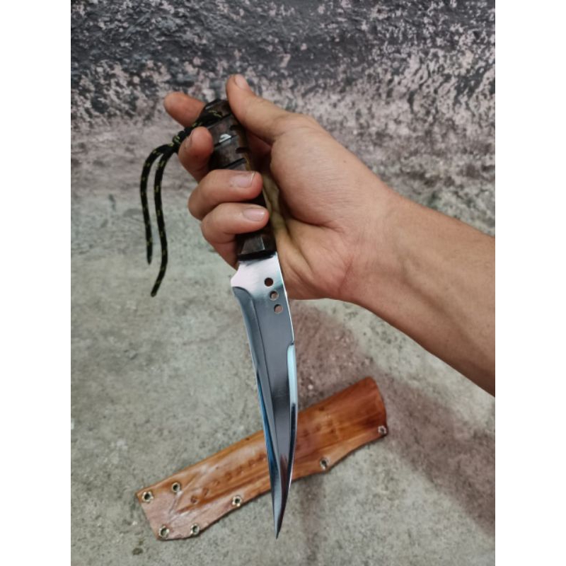 Pisau Okulasi Stek 12 Cm Full Tang Baja Per