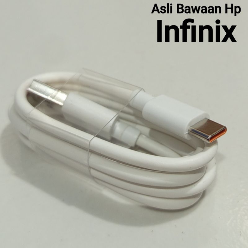 Kabel Data Infinix Type C Original100% Asli Bawaan Hp Note 11 Nfc,Hot 12 Play, Hot 20,20i,Hot 30