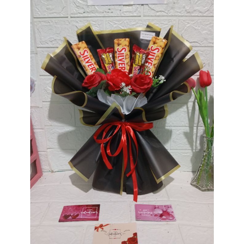 

Buket Bunga Silverqueen buket coklat