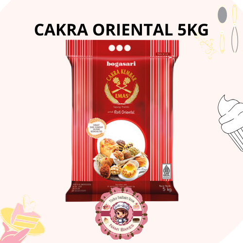 

Bogasari Tepung Cakra Oriental 5 kg