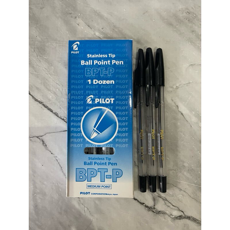 

pulpen bolpen pilot BTP-P warna hitam isi 12pcs alat tulis murah