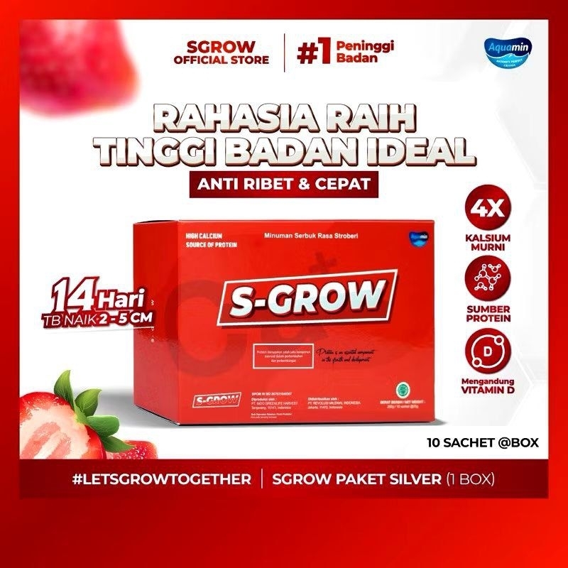 

[PROMO] S-GROW 100% ORIGINAL S-grow Susu Peninggi Badan Terbaik Cepat & Aman