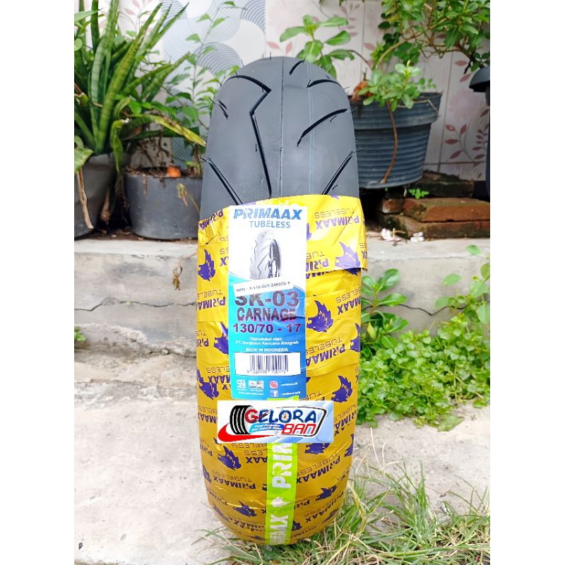 Ban Primaax Sk-03 130/70-17 Tubeless Ban Montor Ring 17 Ban 130/70-17 ban tubeles ring 17 ban moge b