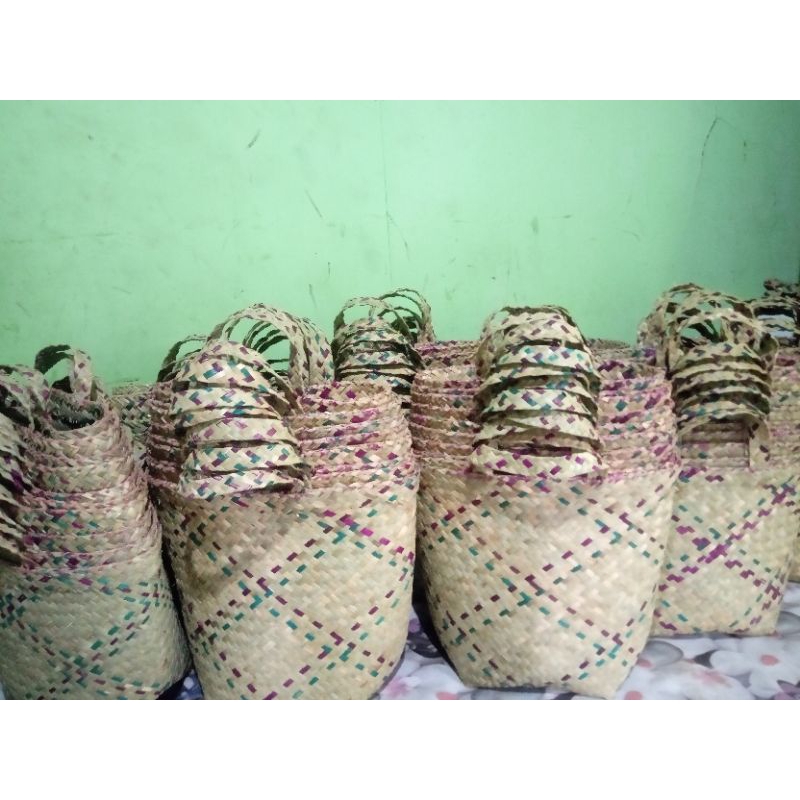 Bakul Hampers-Purun warna-Kalimantan-Murah