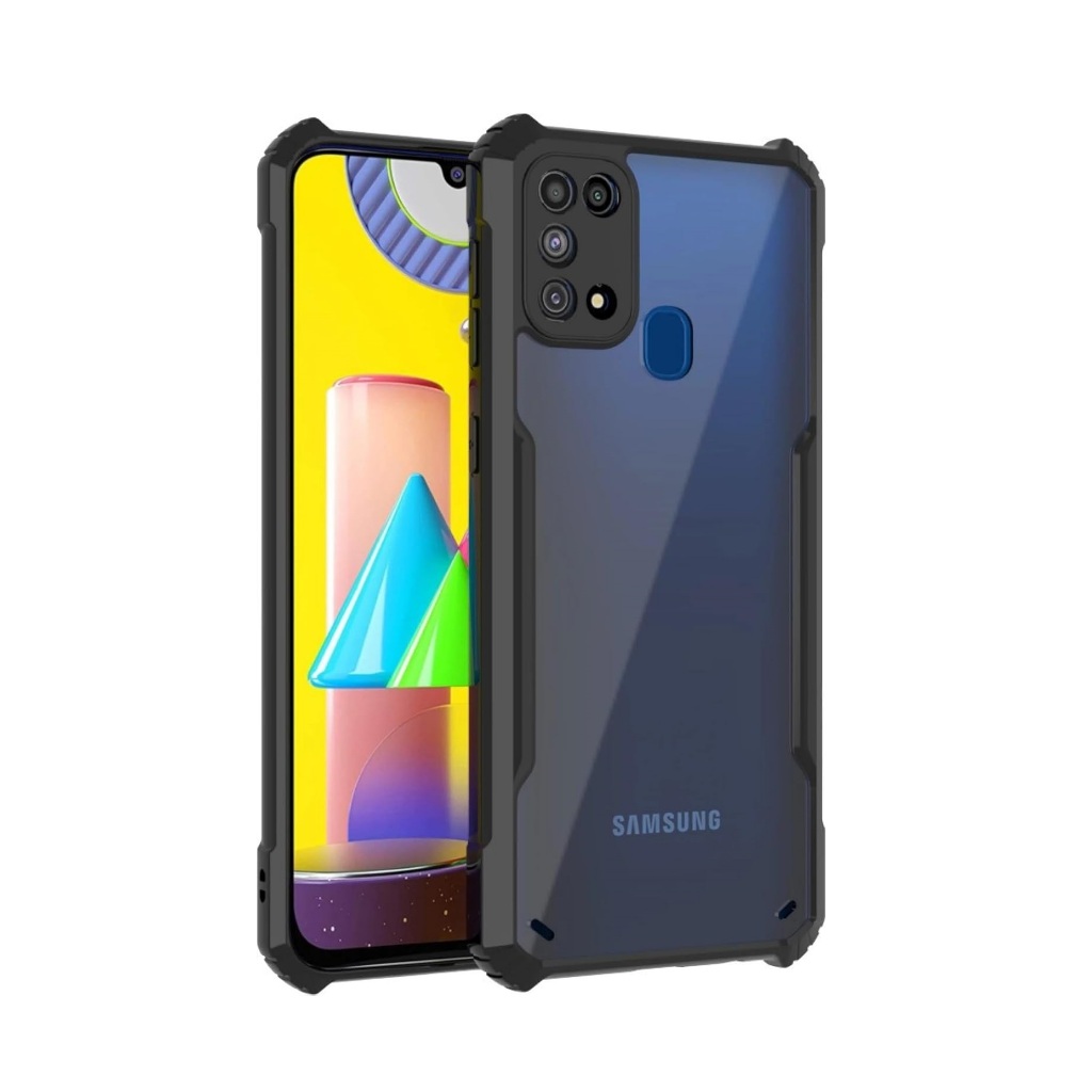 Case Samsung Galaxy M21S Fusion Transparent Armor Shockproof
