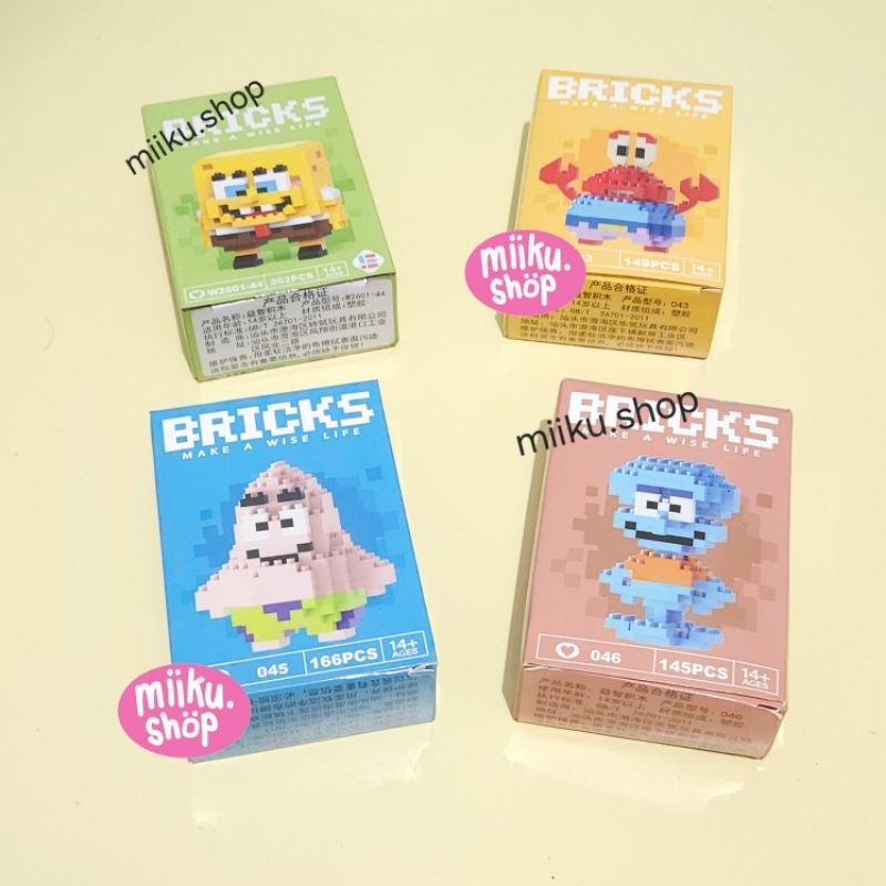 MAINAN NANO BLOCK KARAKTER SPONGEBOB