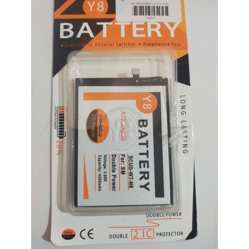 Baterai - Battery Samsung A10s A20s Double power