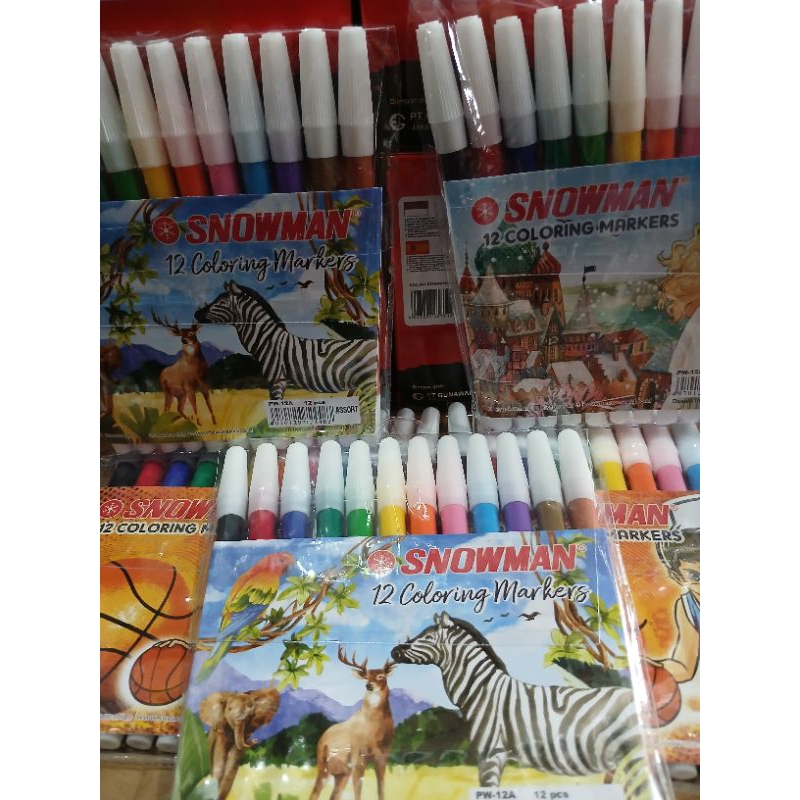 

Set spidol warna merek Snowman