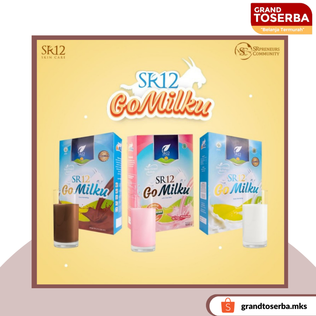 

SR12 Go Milku Susu Kambing Milk Goat Original Cokelat Strawberry BPOM - Plain,