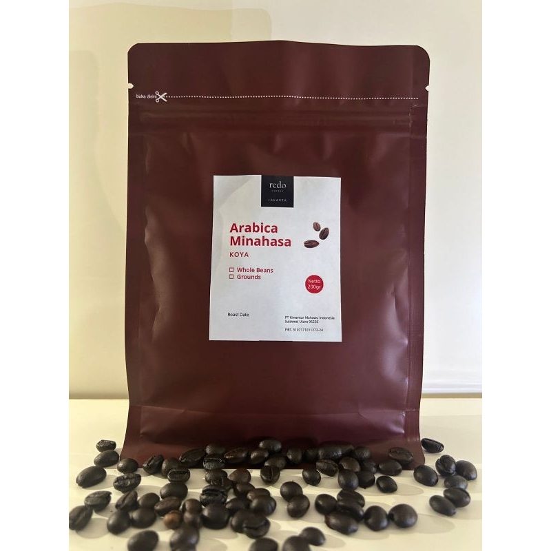 

Redo Coffee Jakarta by Redo - 100% Kopi Arabika Minahasa Koya - Biji / Bubuk Kopi Arabika Premium