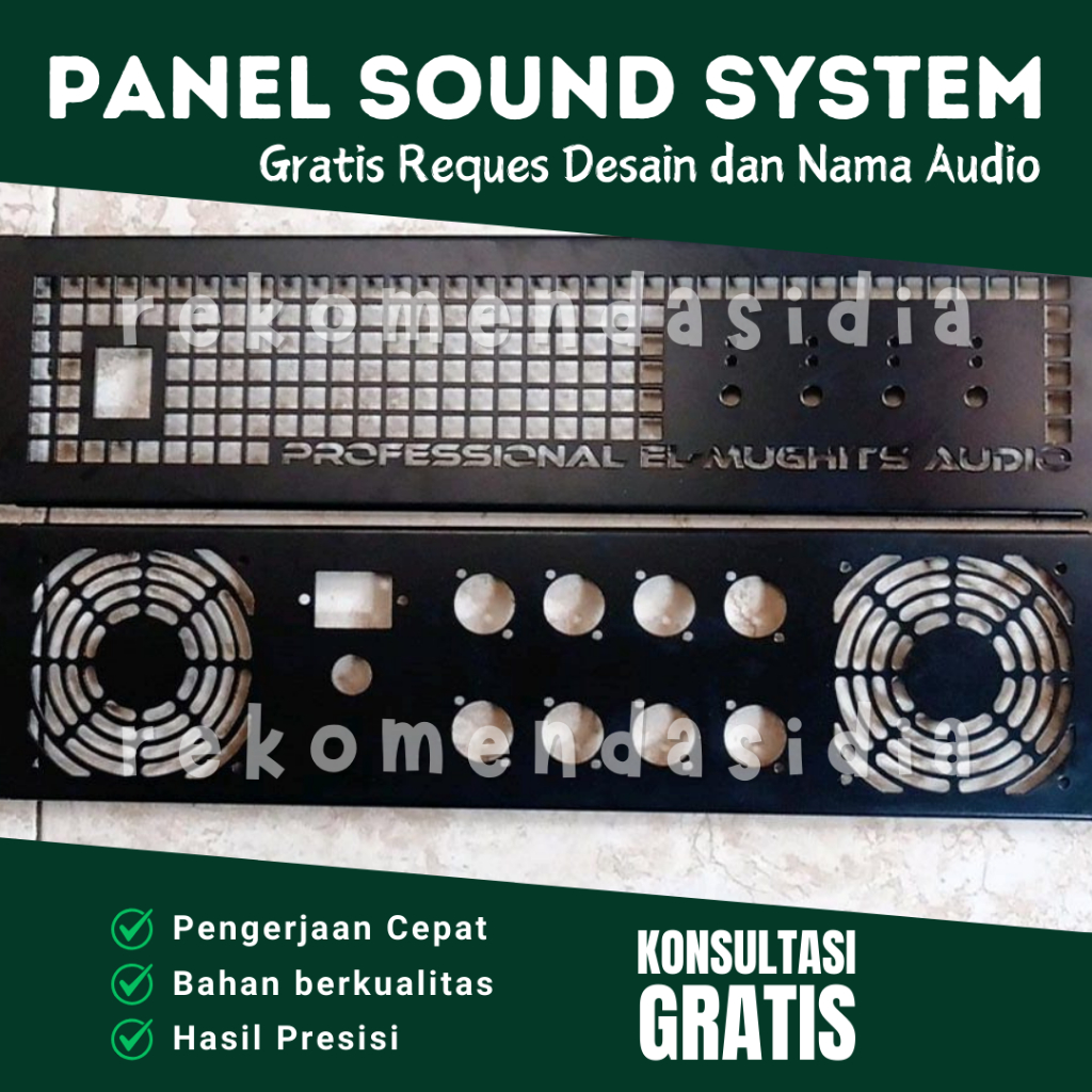 Panel Power Amplifier Custom Desain