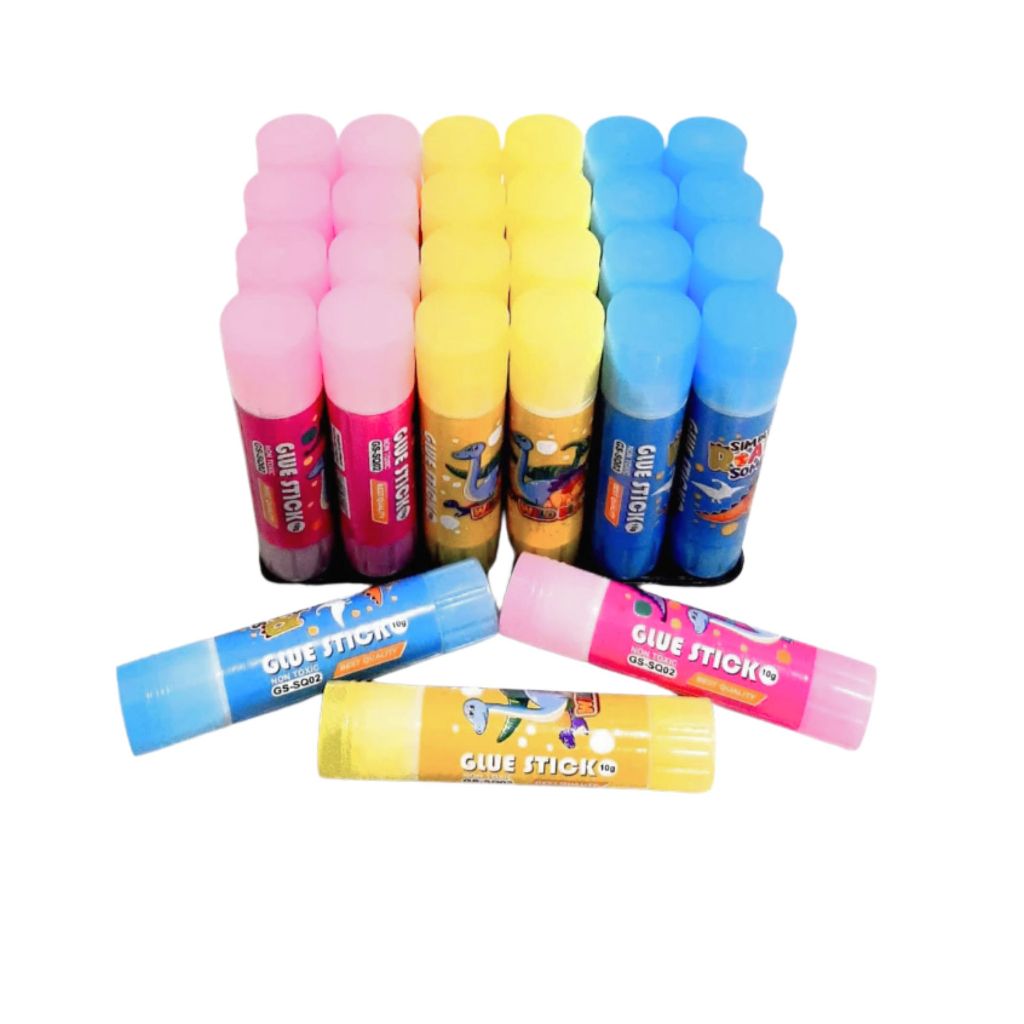 

1 PAK / 24 Pcs Glue Stick Squeezy GS-SQ02 / Lem Batang Fancy