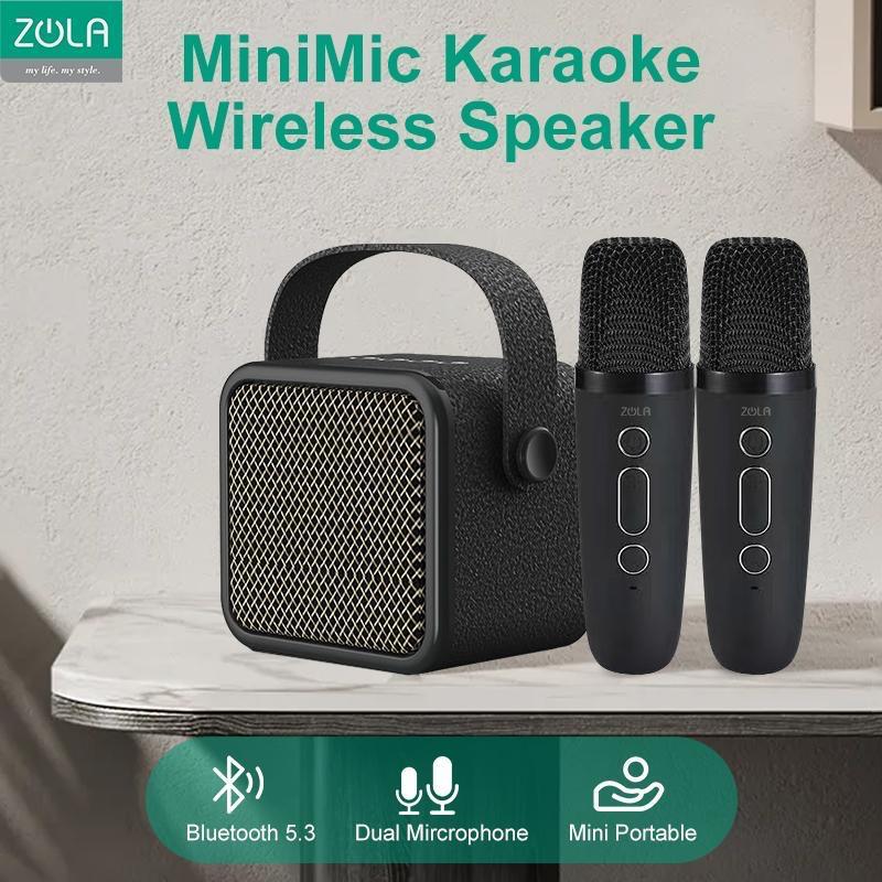 Zola Speaker Microphone Bluetooth Karaoke Set Mini Full bass Portable