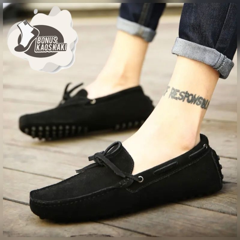 Sepatu Pria Coklat Anti Slip Sepatu Oxford Coklat Sepatu Kerja Sepatu Kantor - CASUALE