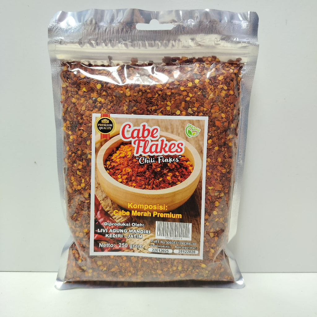 

Chili flakes 500 Gr & 1 Kg Cabai Giling Kasar Untuk Taburan Dan Campuran Masakan