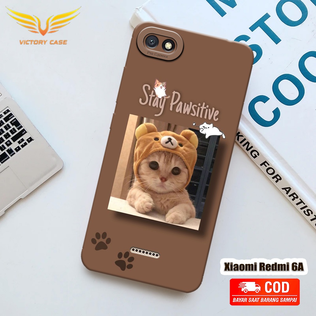 New Kucing Case - Softcase Xiaomi Redmi 6A Terbaru - Case Hp Xiaomi Redmi 6A - Casing Xiaomi Redmi 6