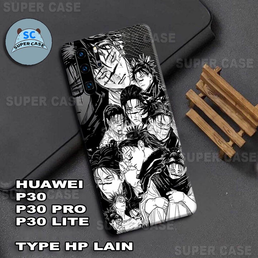 (Q10) Case HP untuk  HUAWEI P30 / P30 PRO / P30 LITE  Terbaru | MOTIF  JJK | Kesing HUAWEI P30 / P30