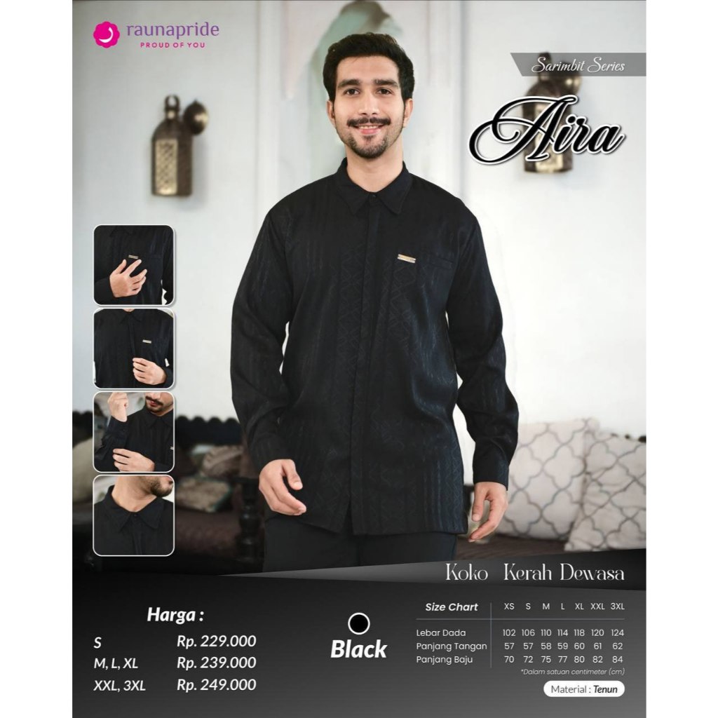 KOKO DEWASA LENGAN PANJANG RAUNA RKF AIRA SARIMBIT 2025