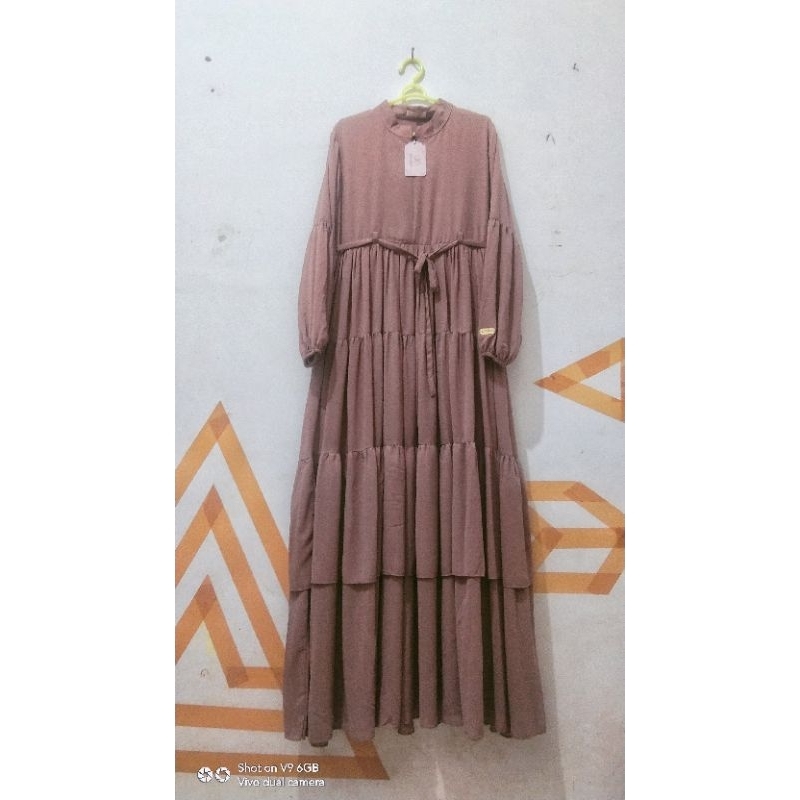 haura dress milo by gerai aliyah set square
