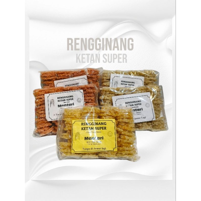 

Rengginang Mentah Ketan Super Rasa Bawang || Terasi || Pedas Manis 1 Pak 300g