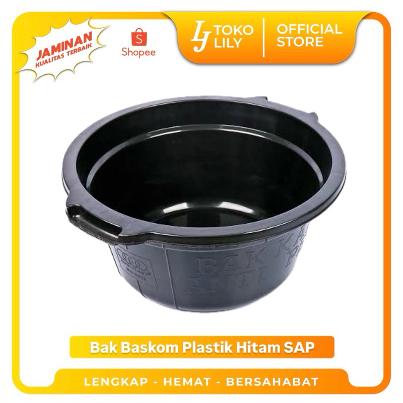 Bak Ember Baskom Hitam Karet Jumbo SAP